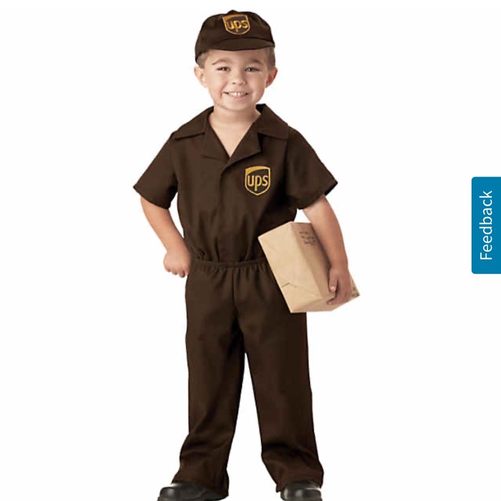 Toddler UPS costume